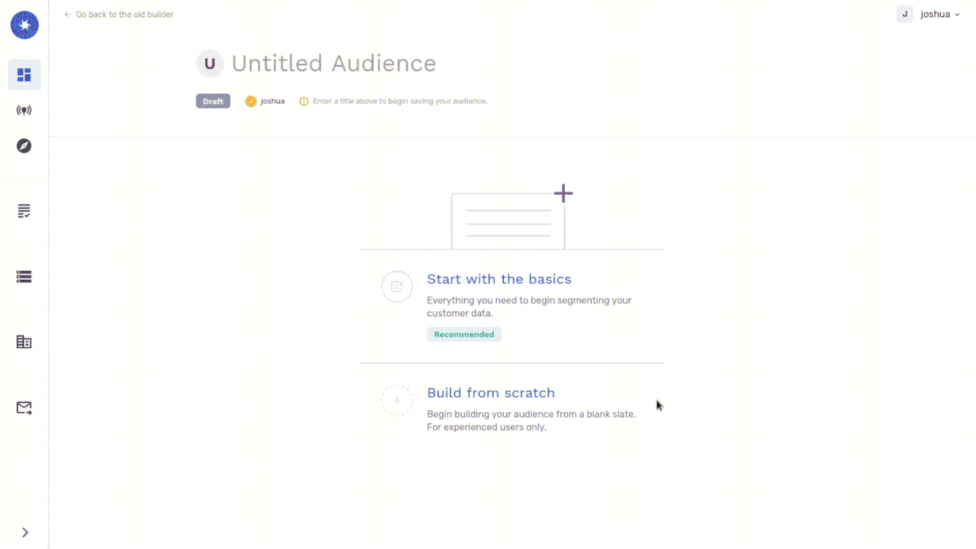We've reduced audience calculations until you fully generate an audience to minimize using unnecessary resources.